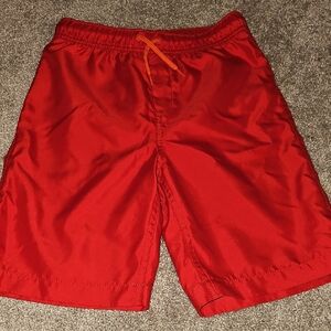SS🔹️💜 Lands' End Kids Red Swim Trunks